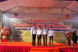 Lễ khởi công công trình hồ Nậm Là, huyện Mường Nhé, tỉnh Điện Biên