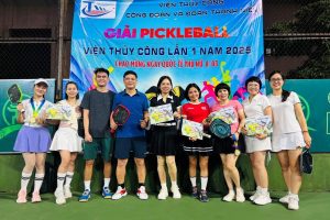 GIẢI THỂ THAO PICKLEBALL CHÀO MỪNG NGÀY QUỐC TẾ PHỤ NỮ 8/3 TẠI VIỆN THỦY CÔNG